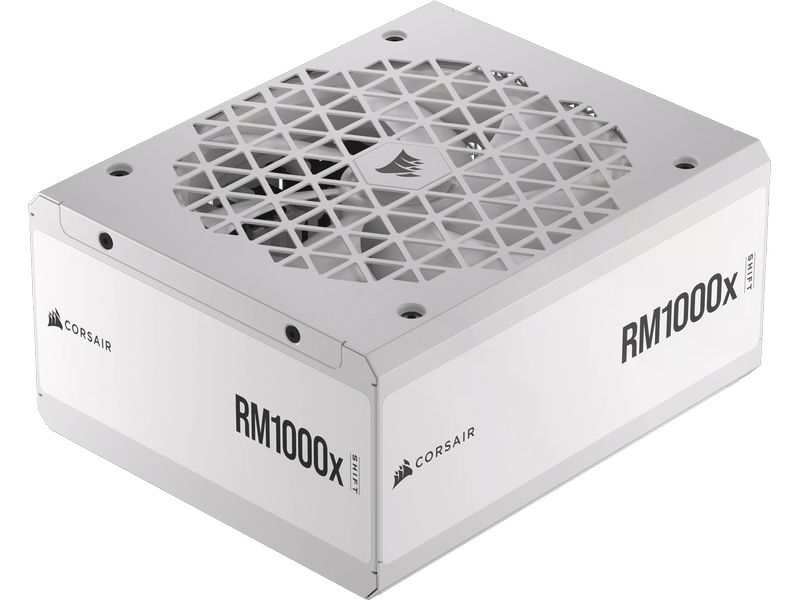 Corsair Netzteil RMx SHIFT White RM1000x 1000 W Vollmodulares ATX-Netzteil mit 1000 W und 80 PLUS Gold Zertifizierung