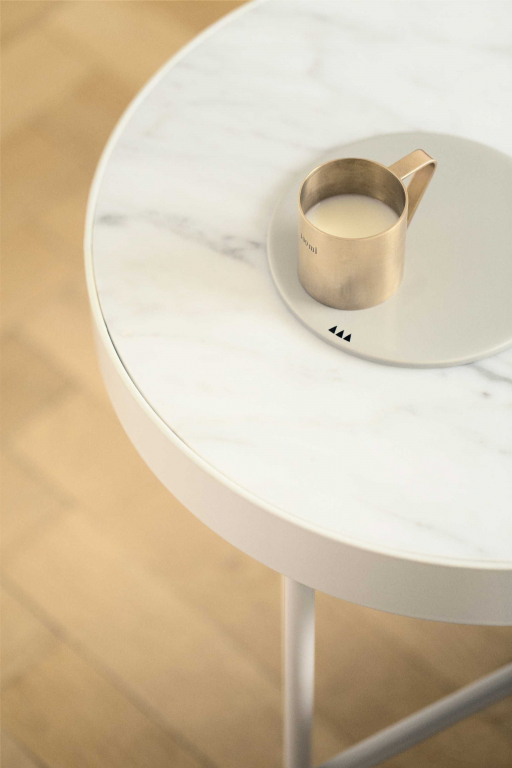 Ferm Living Marble bijzettafel medium zwart 40