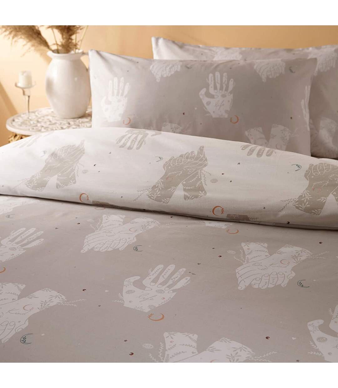Furn - Parure de lit BE KIND (Gris) - UTRV2087