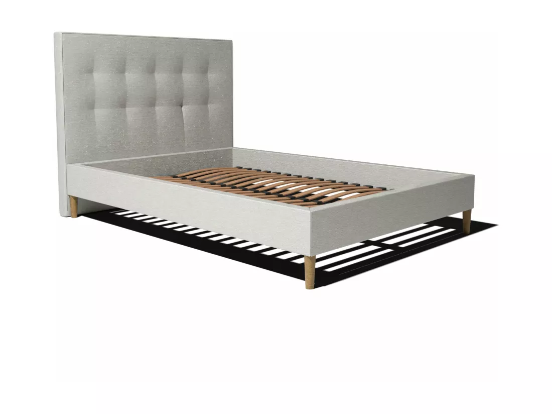 Ensemble lit + tête de lit 180x200cm - Blanc - Collection Léa - Morphea