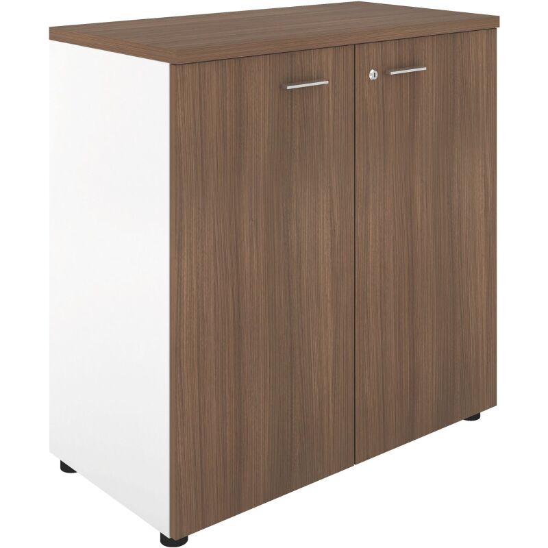 Armoire basse Essenzza/ Darwin  H 89 x L 86 x P 45 cm portes battantes