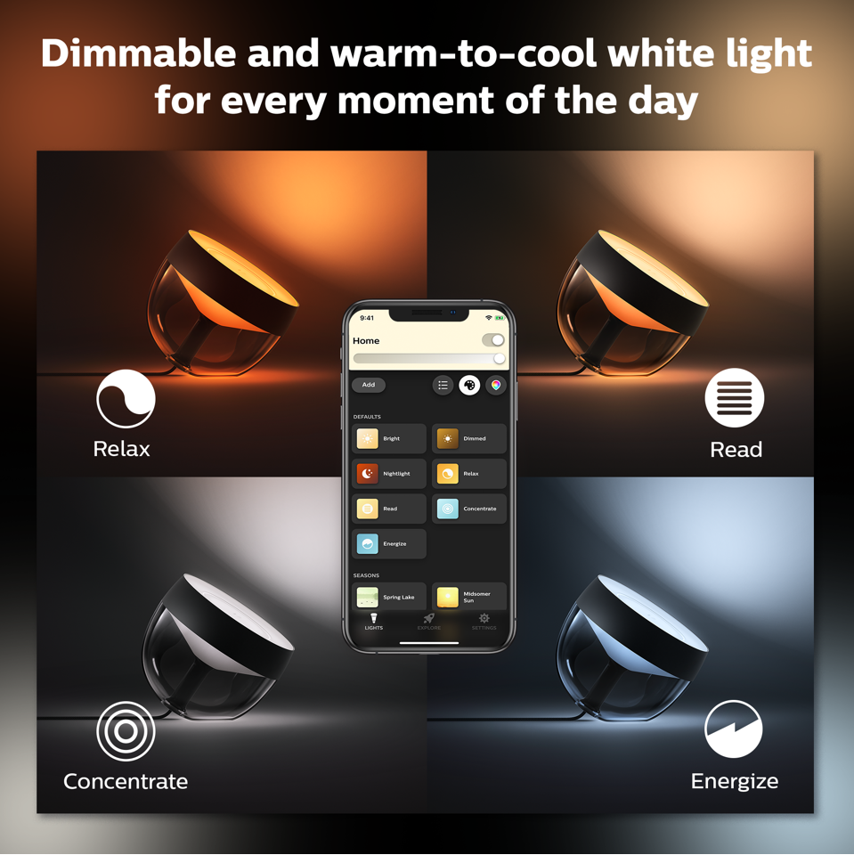 Philips Hue - Iris Table Lamp Gen4 - White & Color Ambiance - Bluetooth