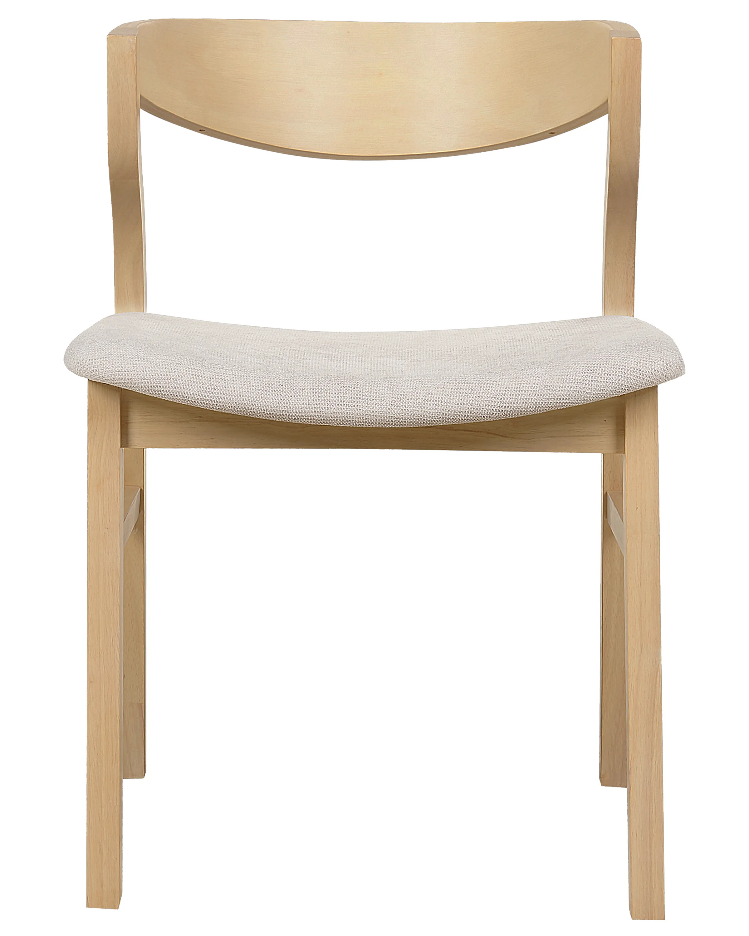 Set van 2 eetkamerstoelen MAROA Hout Beige