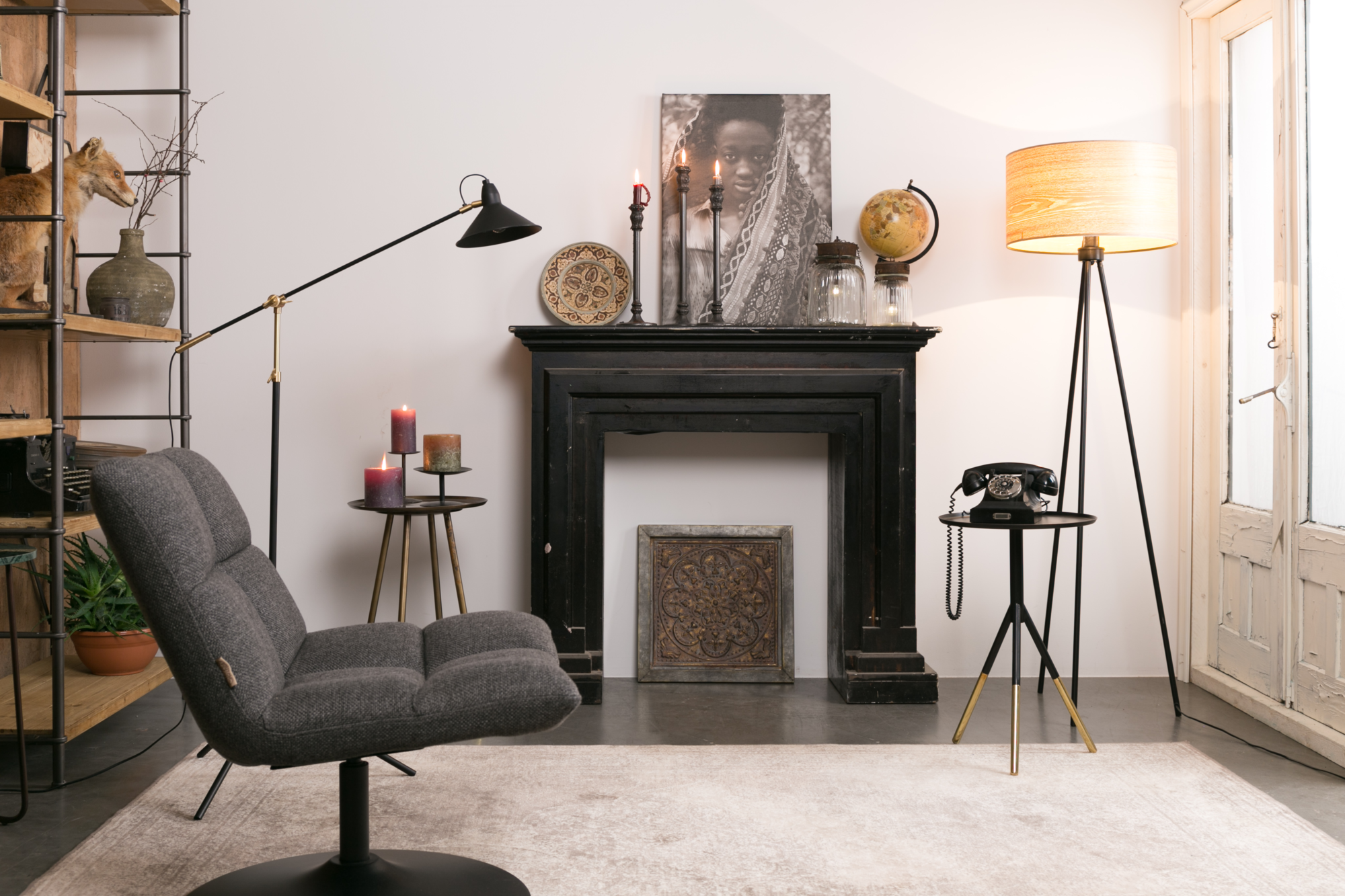 Fauteuil Bar licht grijs