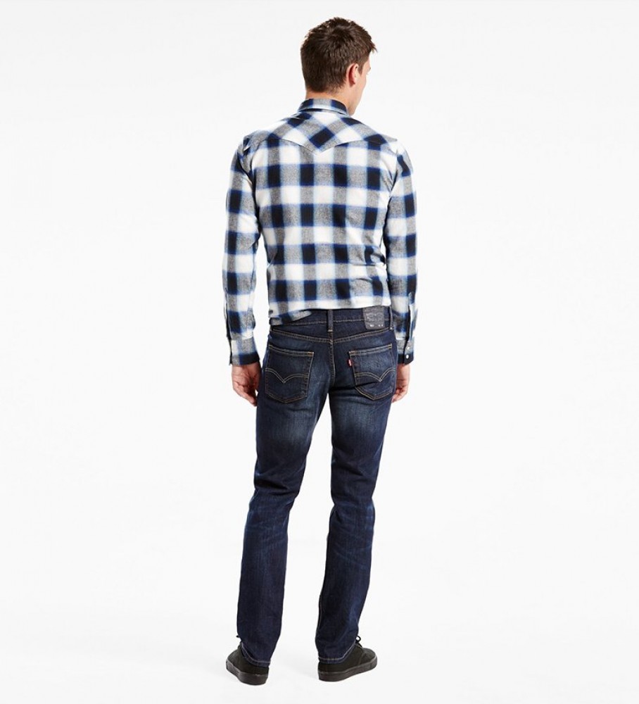 Calça jeans Levi’s 511 Slim Sequoia azul marinho