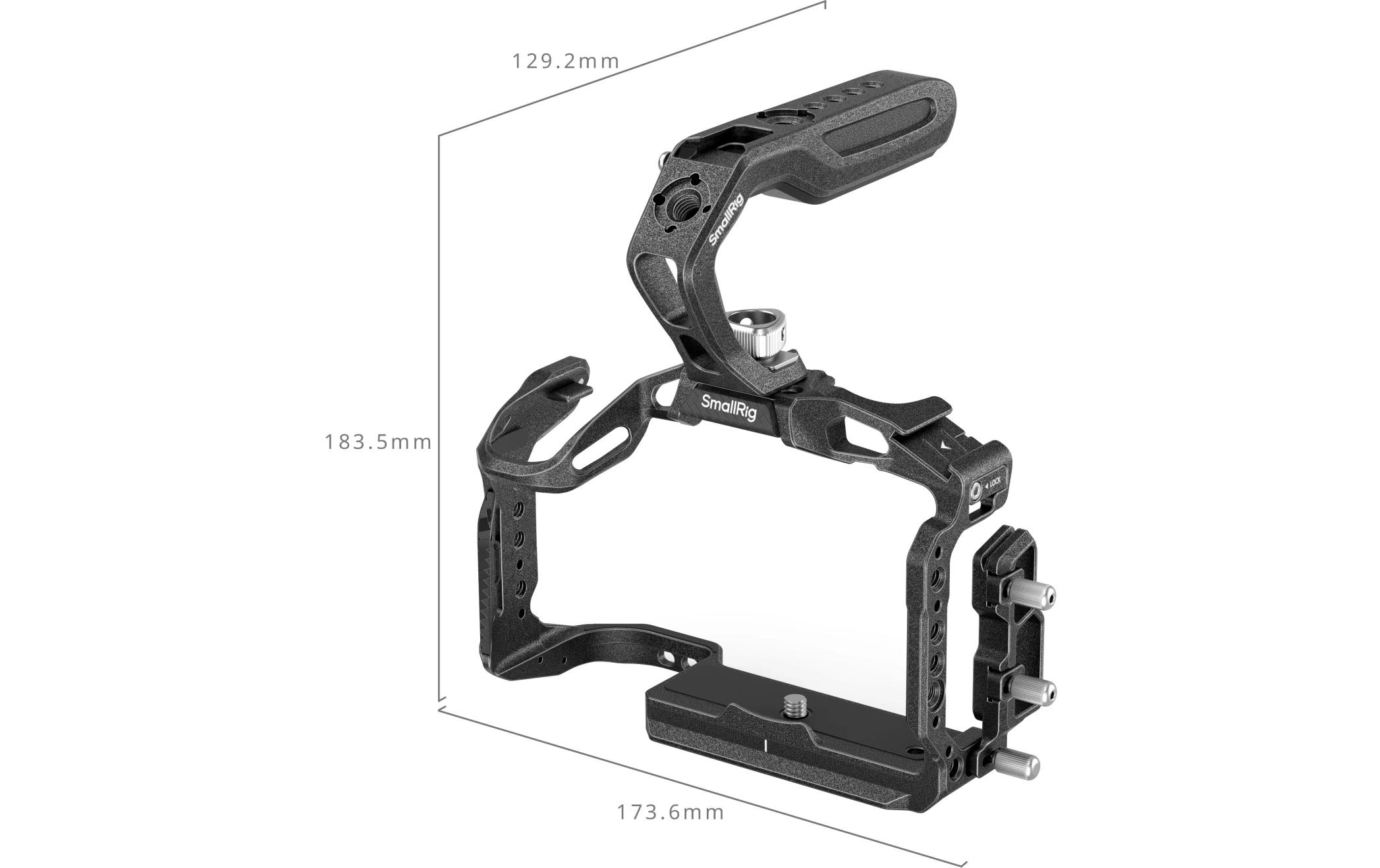 Cage Kit «Black Mamba» für Canon EOS R5 Mark II<br>Kamerakäfig mit Obergriff für Canon EOS R5 Mark II