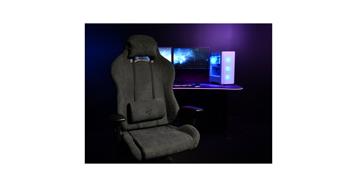 ArozziTorretta Soft Fabric - Dark Grey gamestoel  (Donkergrijs)