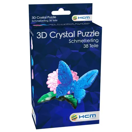 HCM Kinzel Crystal Puzzle - Schmetterling, 39 Teile