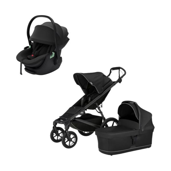 Thule Urban Glide 4 Kinderwagen 3-in-1 - Beige | Thule Maple Autostoeltje - Beige