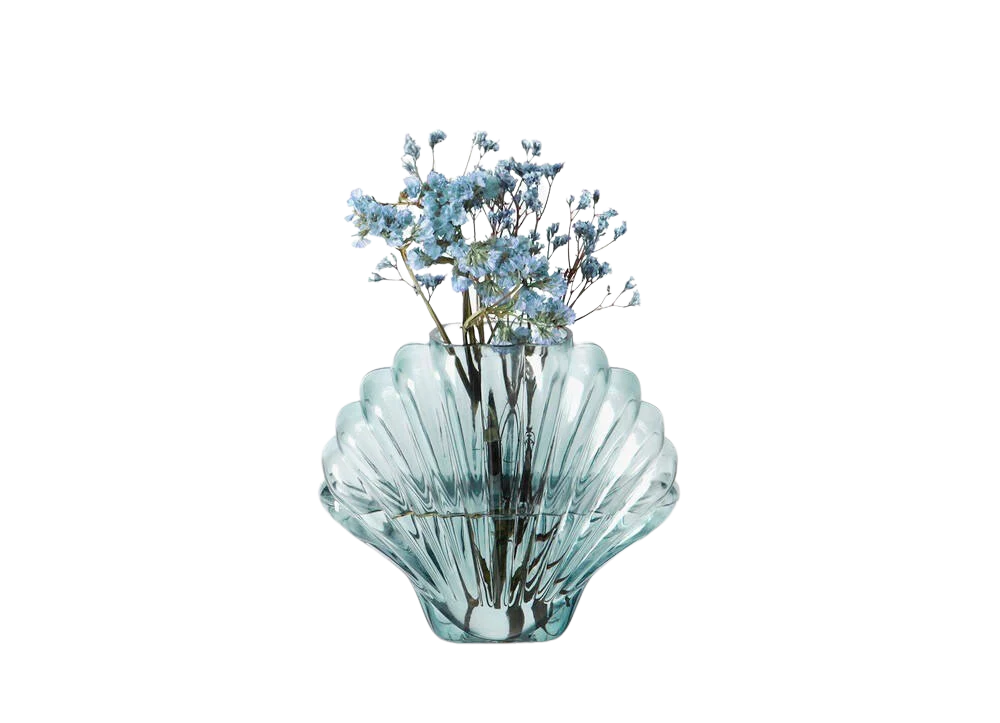 Doiy  Seashell vase - blå