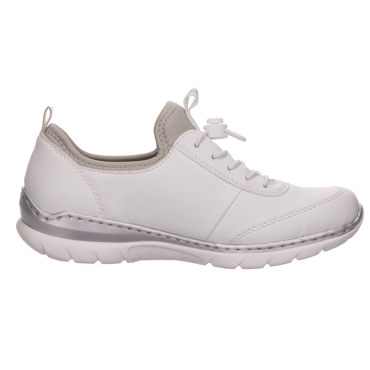 Rieker Schnürhalbschuh weiß weiss/weiss kombi
