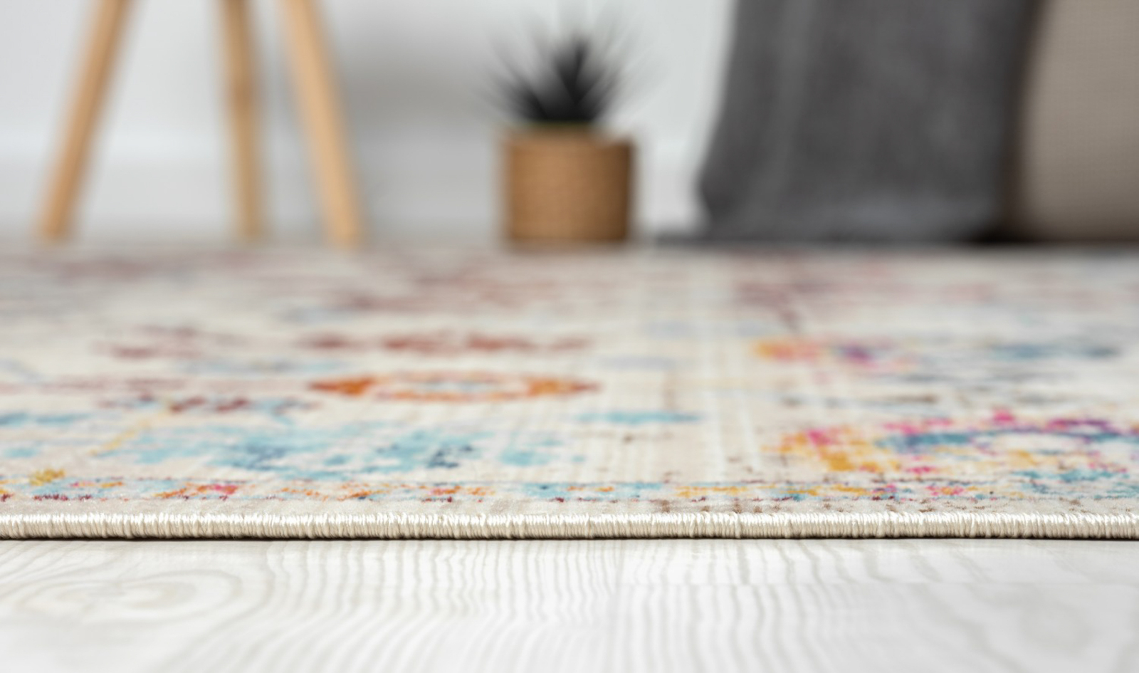 Teppich AURORA 4 - blau-rot-creme - 170x240 cm