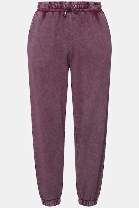 Sweatpants, Wide Legs, Washing-Effekt, Elastikbund, Unisex