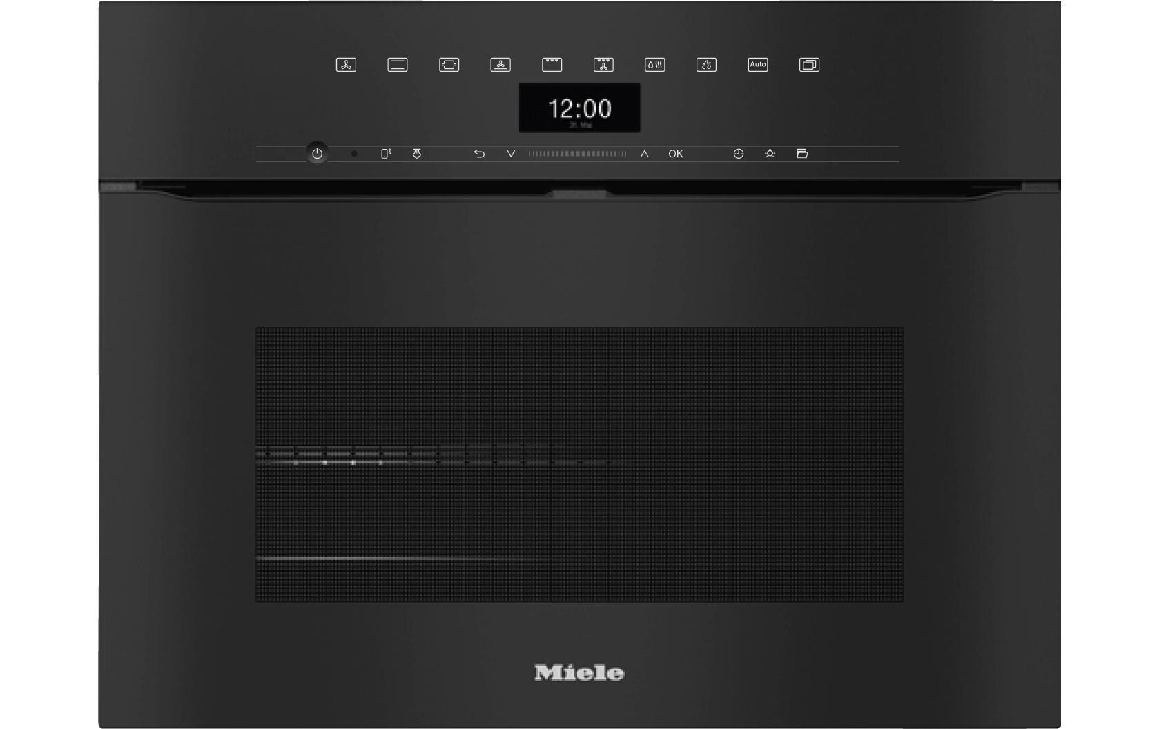 Einbaubackofen H 7440-60 BPX Schwarz A++<br>Griffloser Kompakt-Backofen