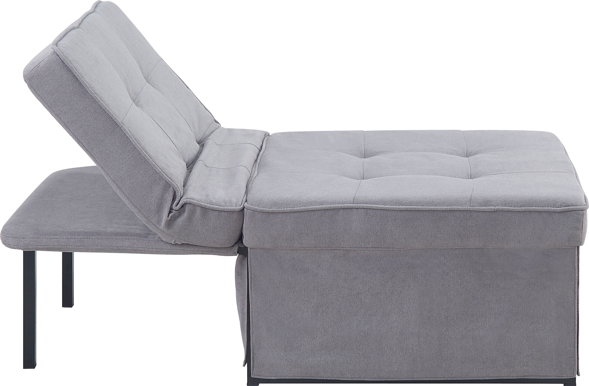 ATLANTIC home collection Schlafsofa »Finn« wandelbar zum Loungesessel, Relaxliege und Gästebett, inkl. Kissen