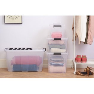 Boîte de rangement HOME BOX, 52 l, transparent