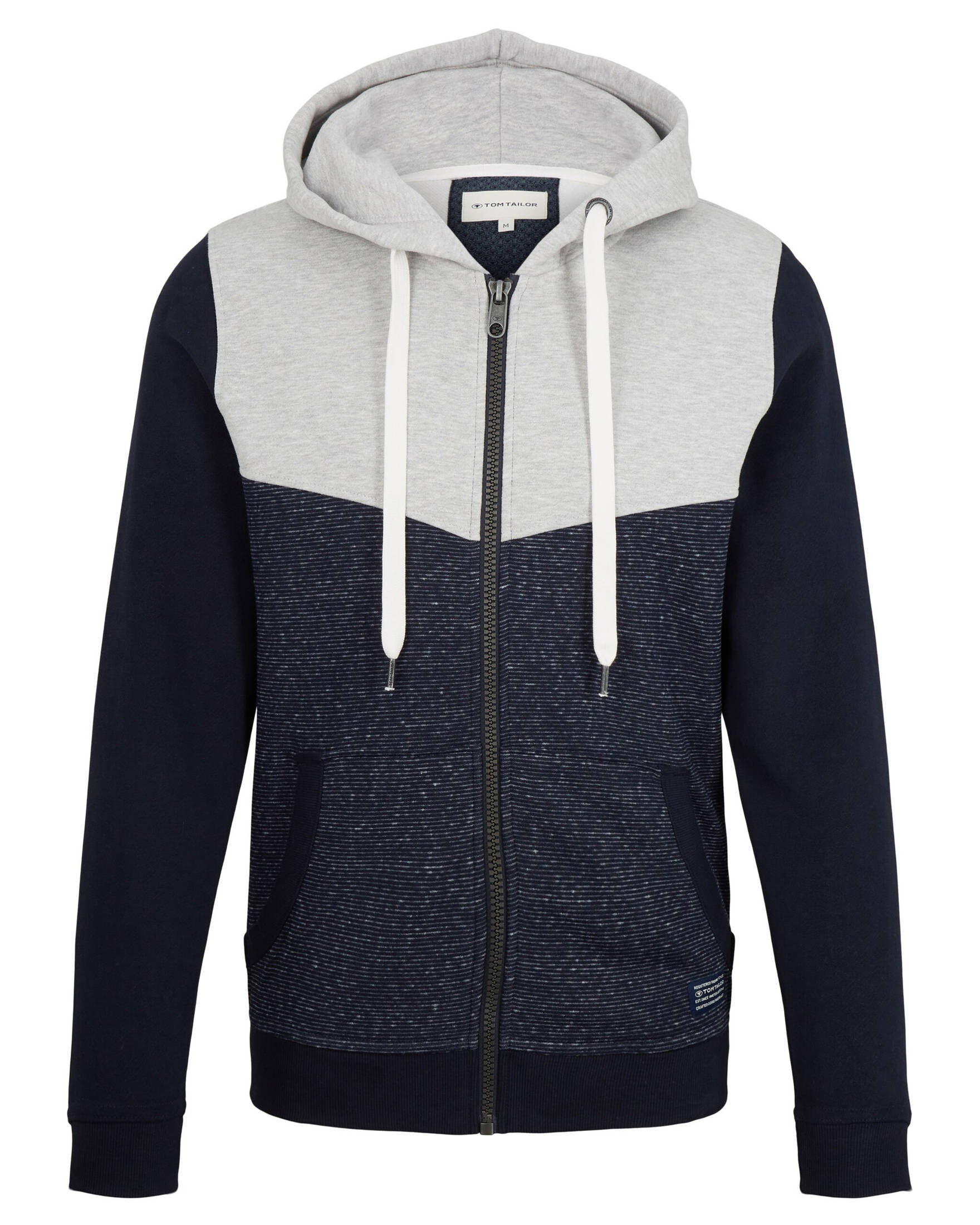 Tom Tailor| Herren Sweatjacke COLORBLOCK ZIPPER JACKET