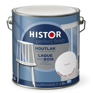 Histor Perfect Finish houtlak hoogglans 7000 wit 2,5 liter