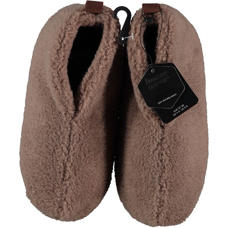 apollo Damesslof Teddy Beige 39/40 1paar
