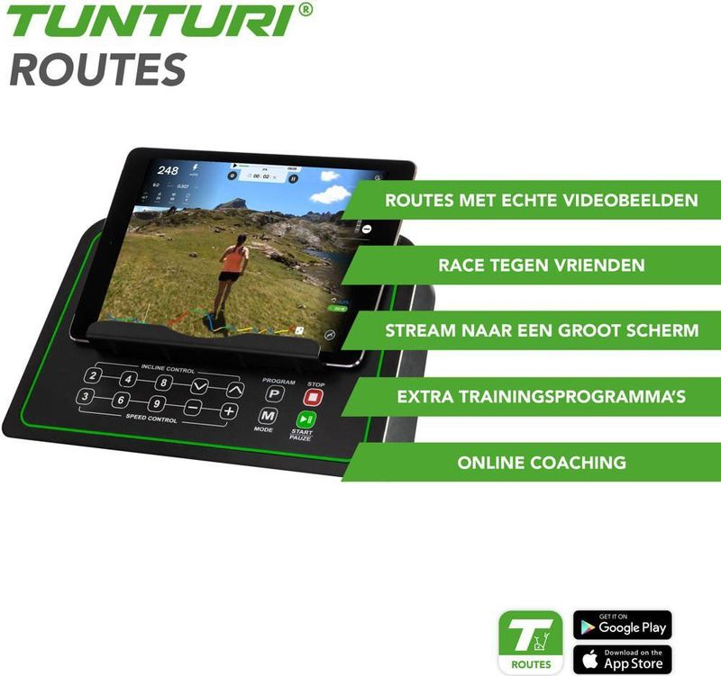 Tunturi - Cardio Fit T40 - Loopband - Zwart - Ergonomisch Ontwerp