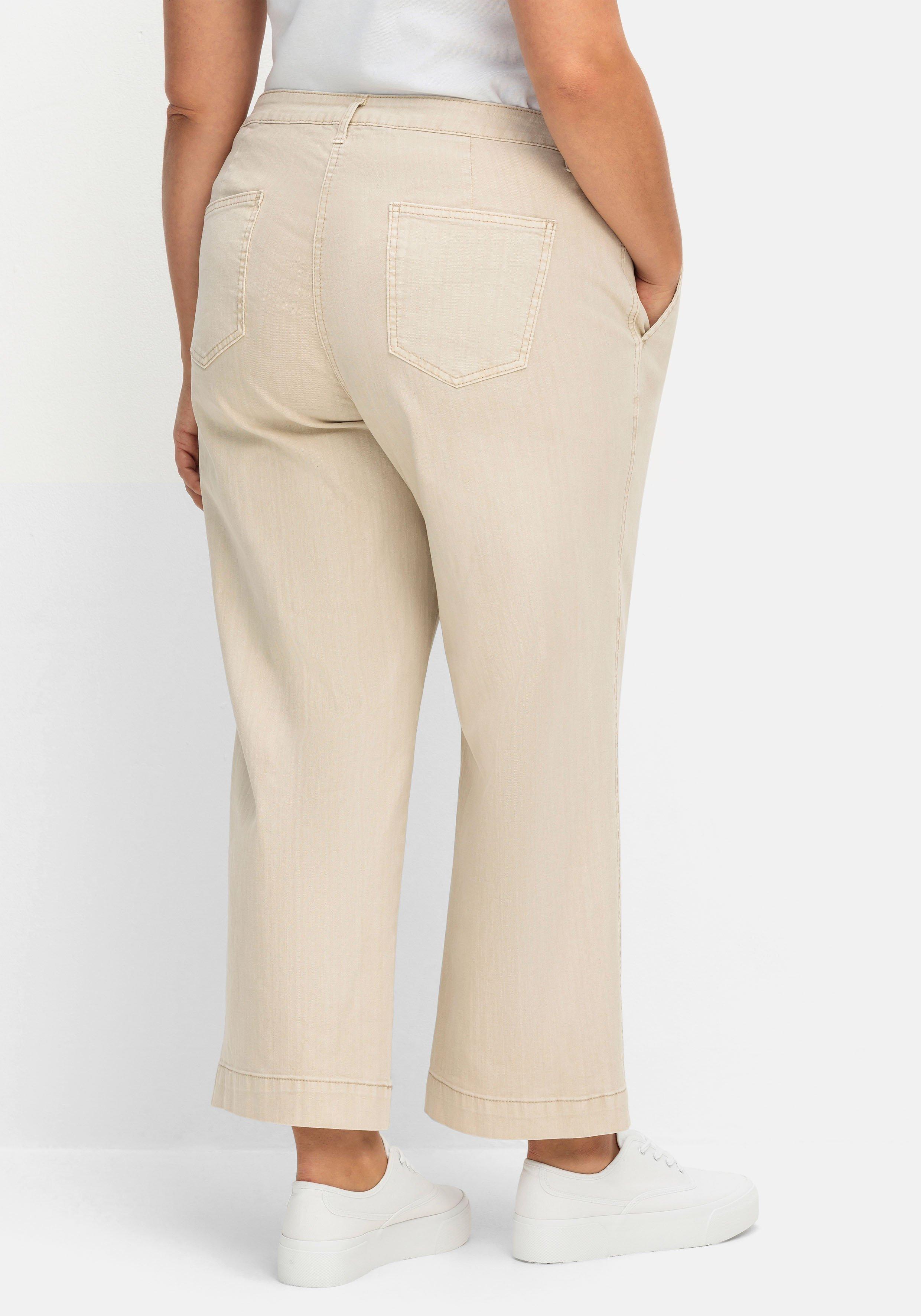 Culotte aus weichem Twill, in gewaschener Optik