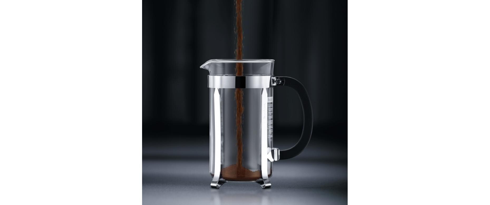 Kaffeebereiter Chambord Verchromt, Schwarz, 0.5 lFrench Press, 4 Tassen