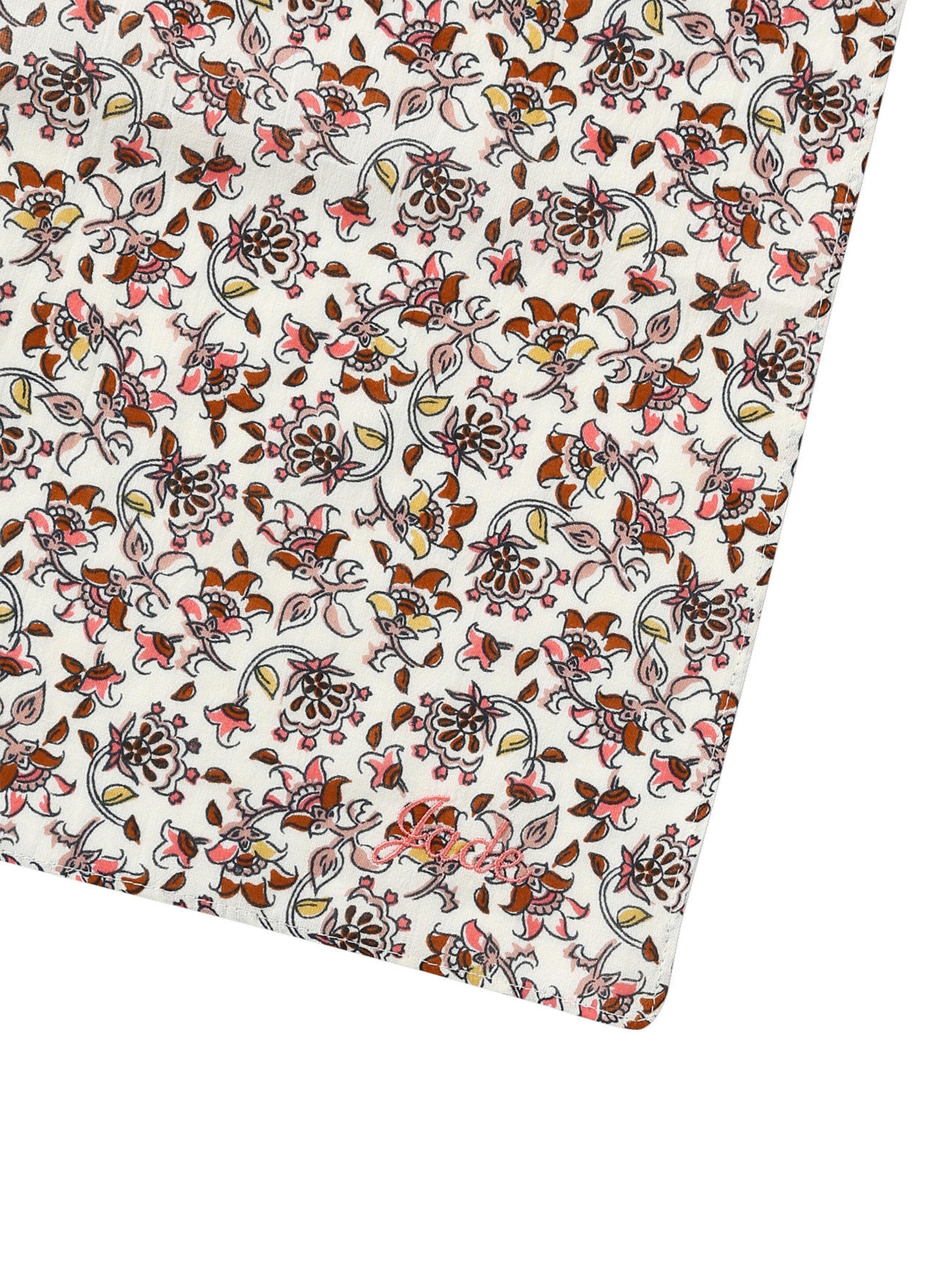 Vertbaudet Mädchen Baby Halstuch mit Blumen wollweiß