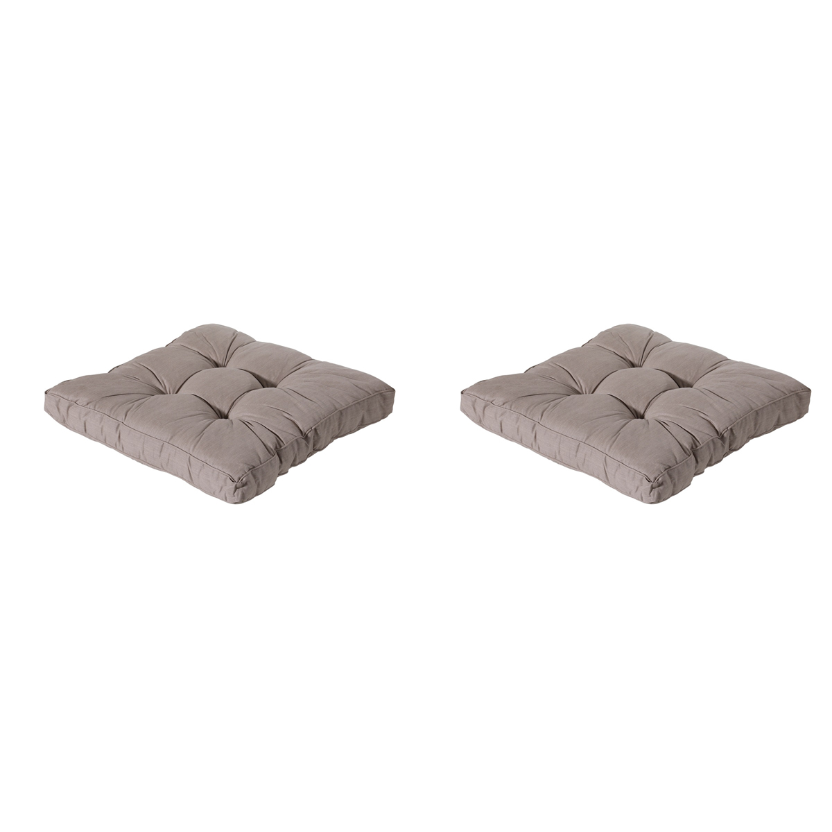 Madison Basic taupe Zitkussen - Set van 2