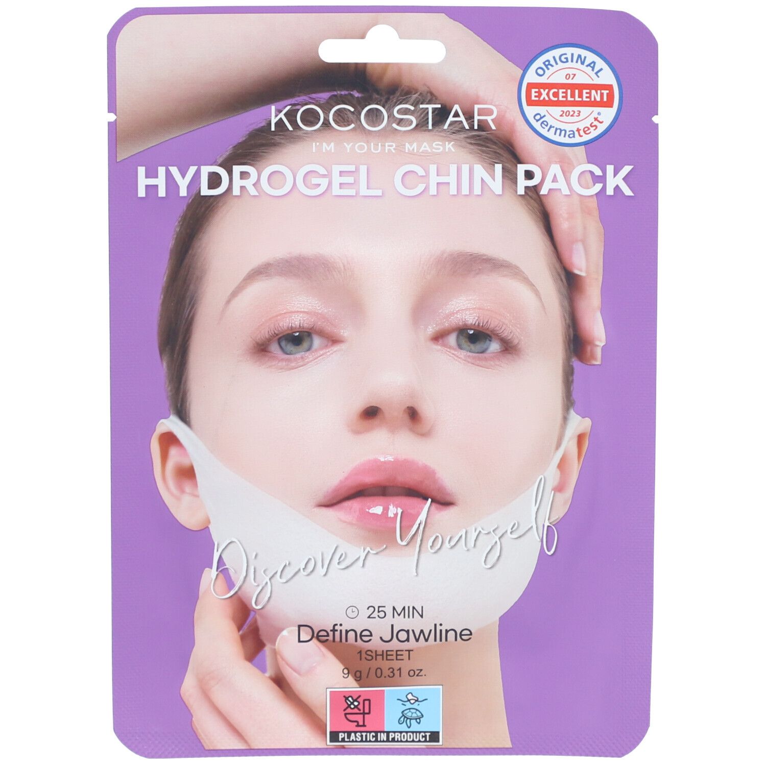 Hydrogel-Kinnmaske mit Lifting-Effekt
