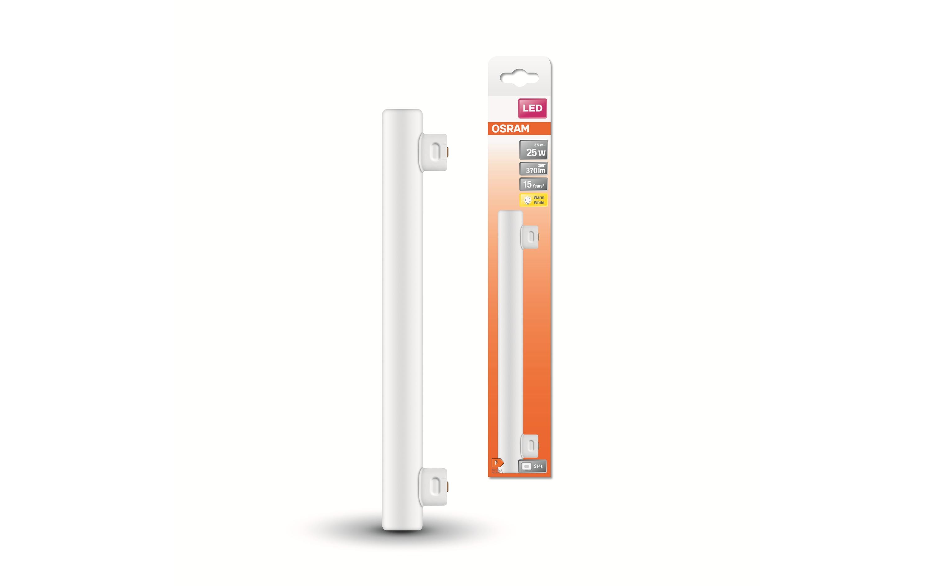 Röhre LEDinestra Base, 3.5W, S14 s, WarmweissStabförmige LED-Lampen