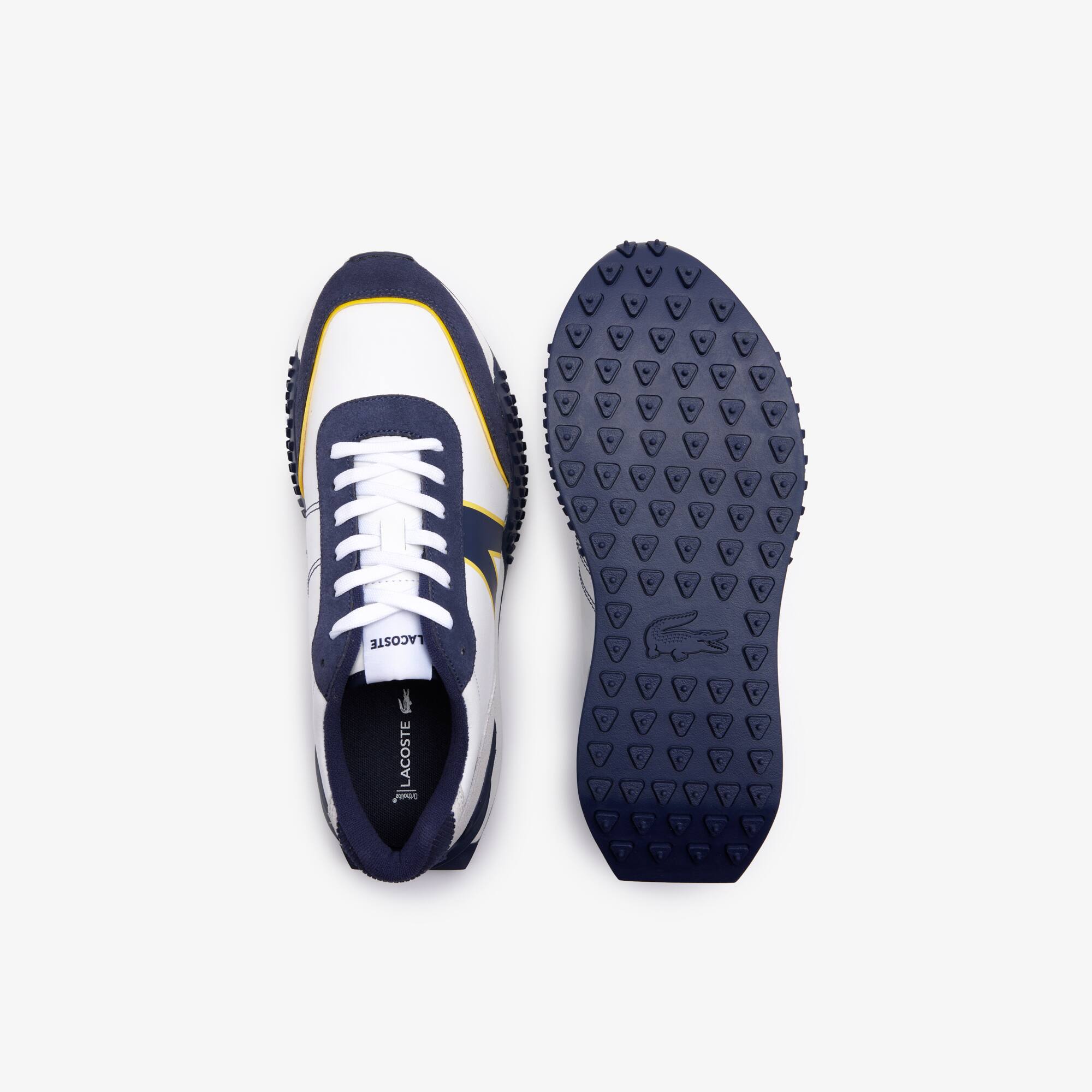 Herren-Sneaker L-Spin Deluxe aus Leder und Kord Sneakers - Weiss - Lacoste - Herren