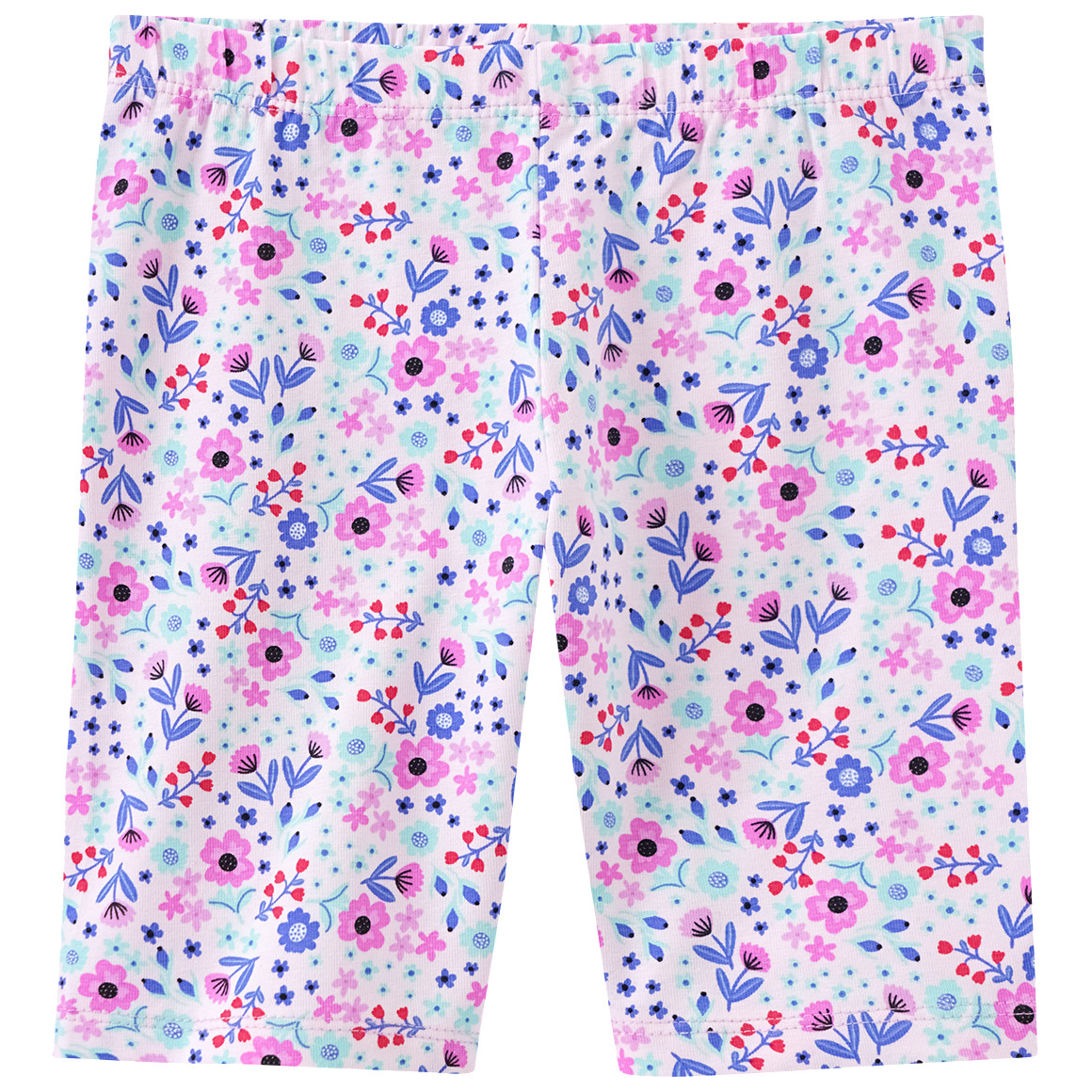 Famy 3 Mädchen Radler mit bunten Motiven helllila / blau / zartrosa