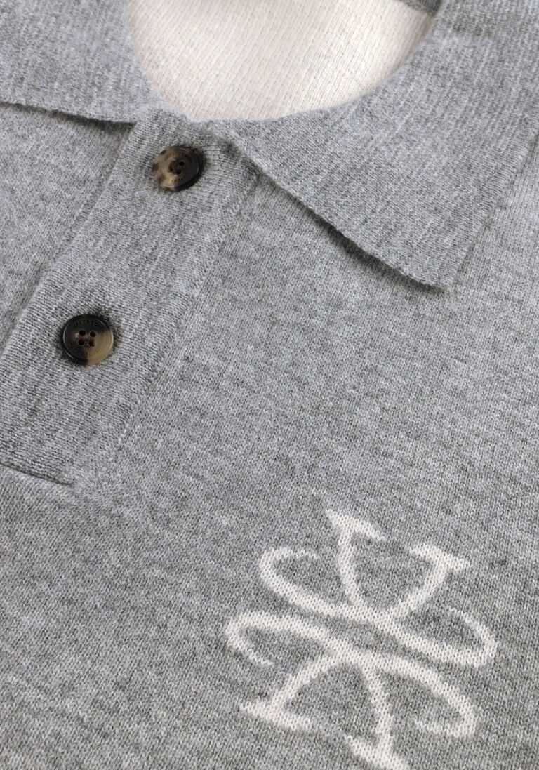 grijze jacob cohen polo polo tubico c logo jacquard