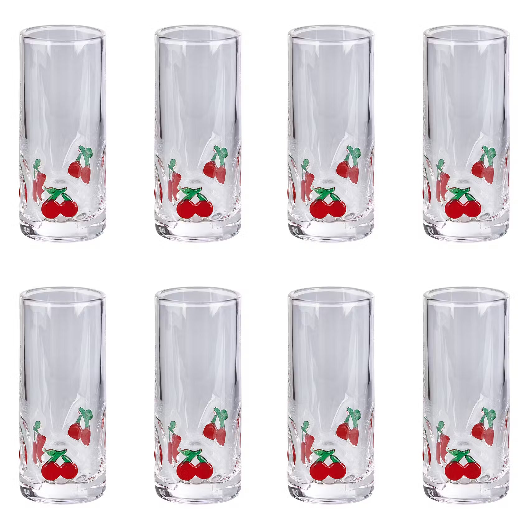 LES PETITS Schnapsglas Kirschen 8er-Set