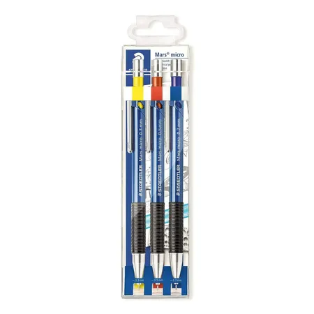 STAEDTLER® Mars micro Druckbleistift, verschiedenfarbig 3 Stück