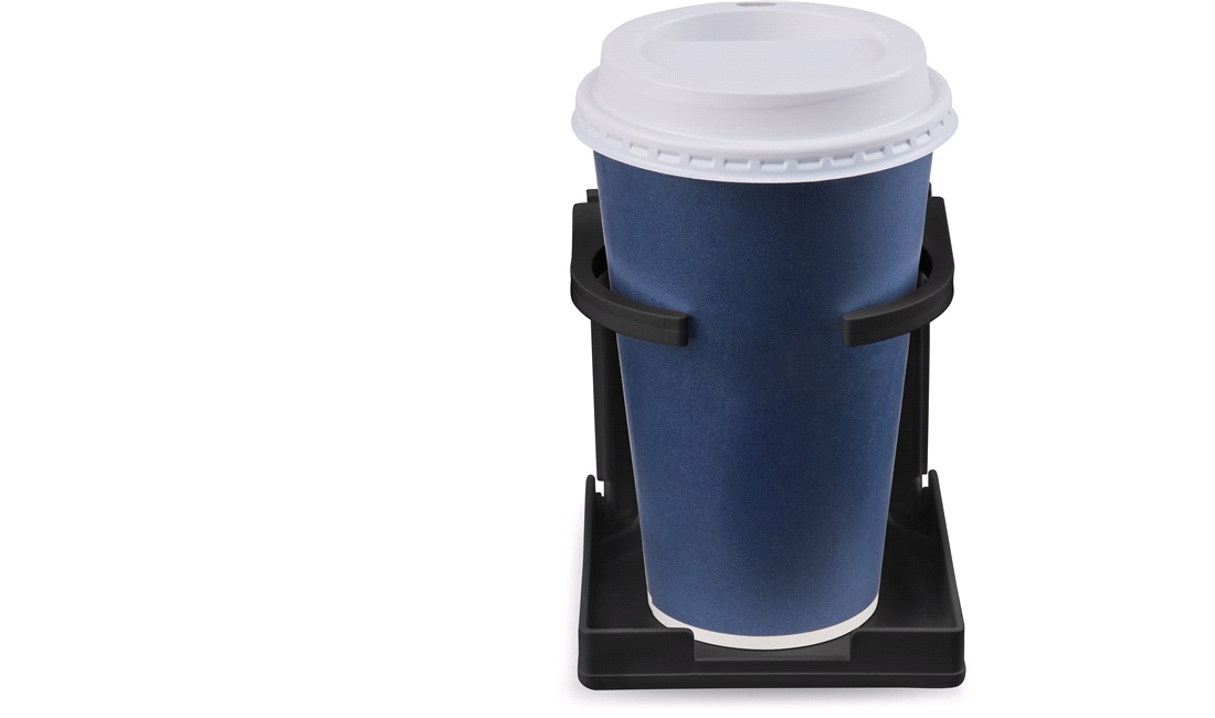 Kopholder plast justerbar, Sort