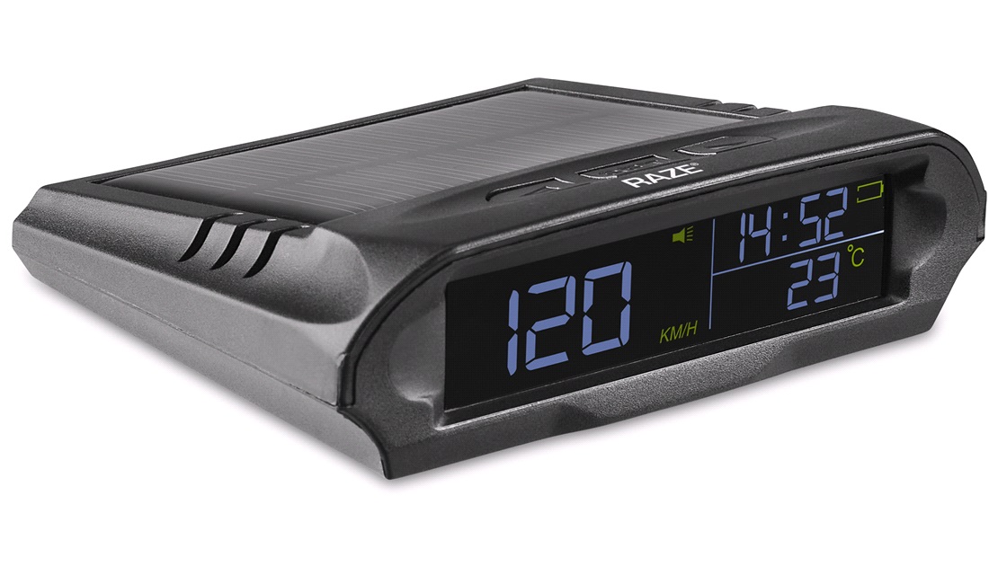 GPS digital speedometer solar RAZE G20