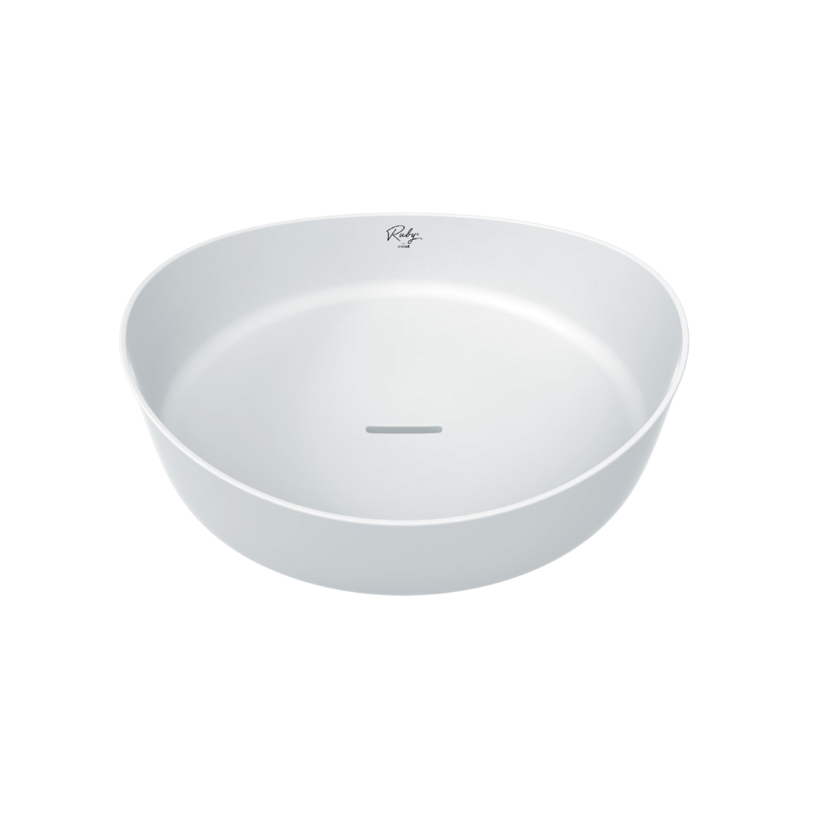 Sanigoods Sea opbouw waskom 40x40cm glans wit
