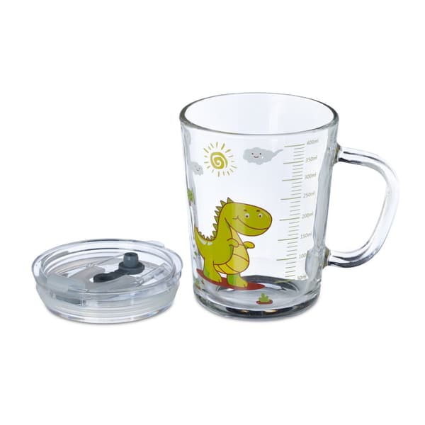 Drikkeglass Kids Dino sett med 2