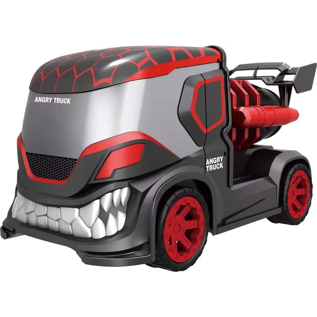 Angry Truck - med lys og røyk - Rød