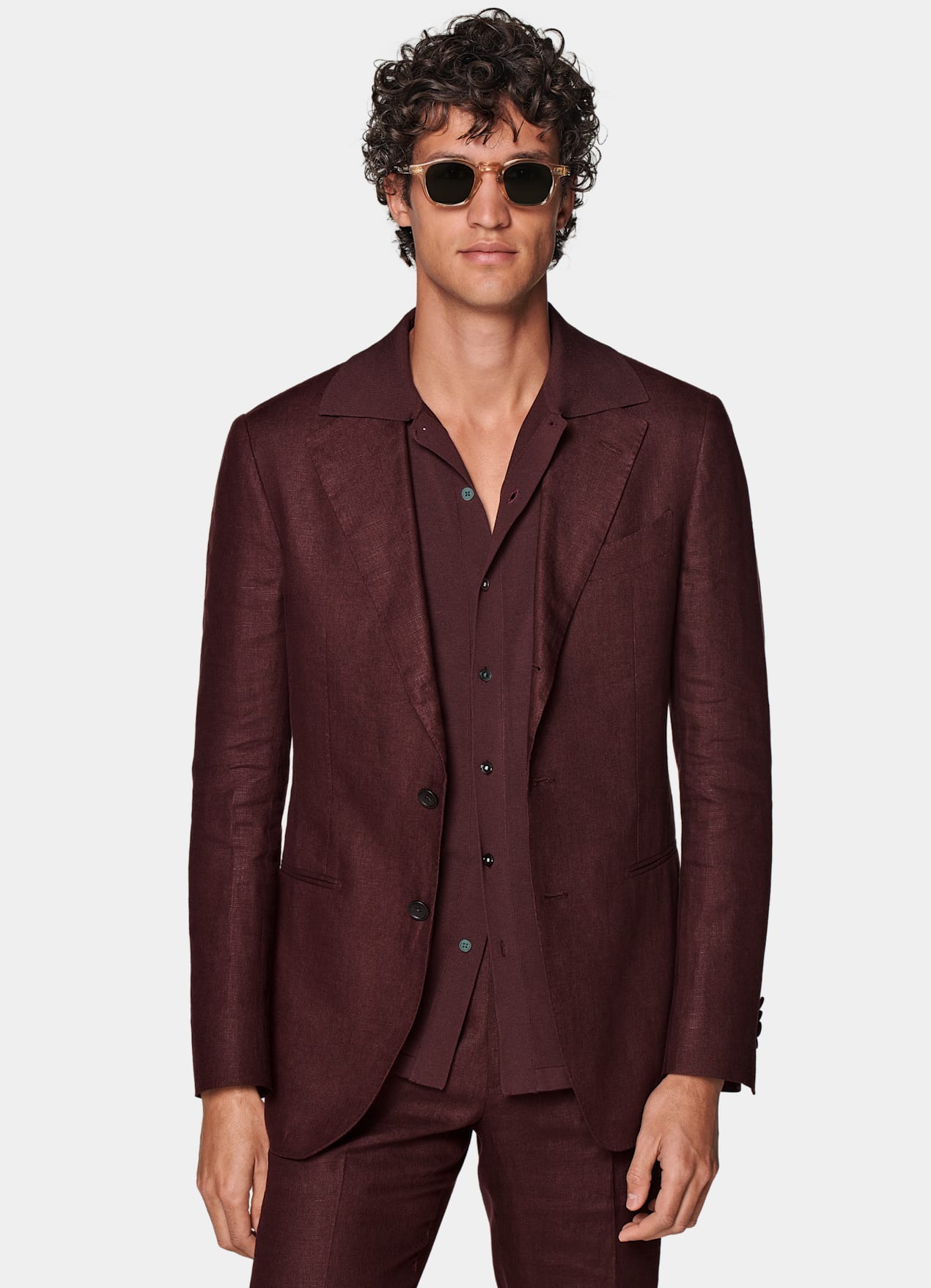 Costume Havana coupe Tailored bordeaux