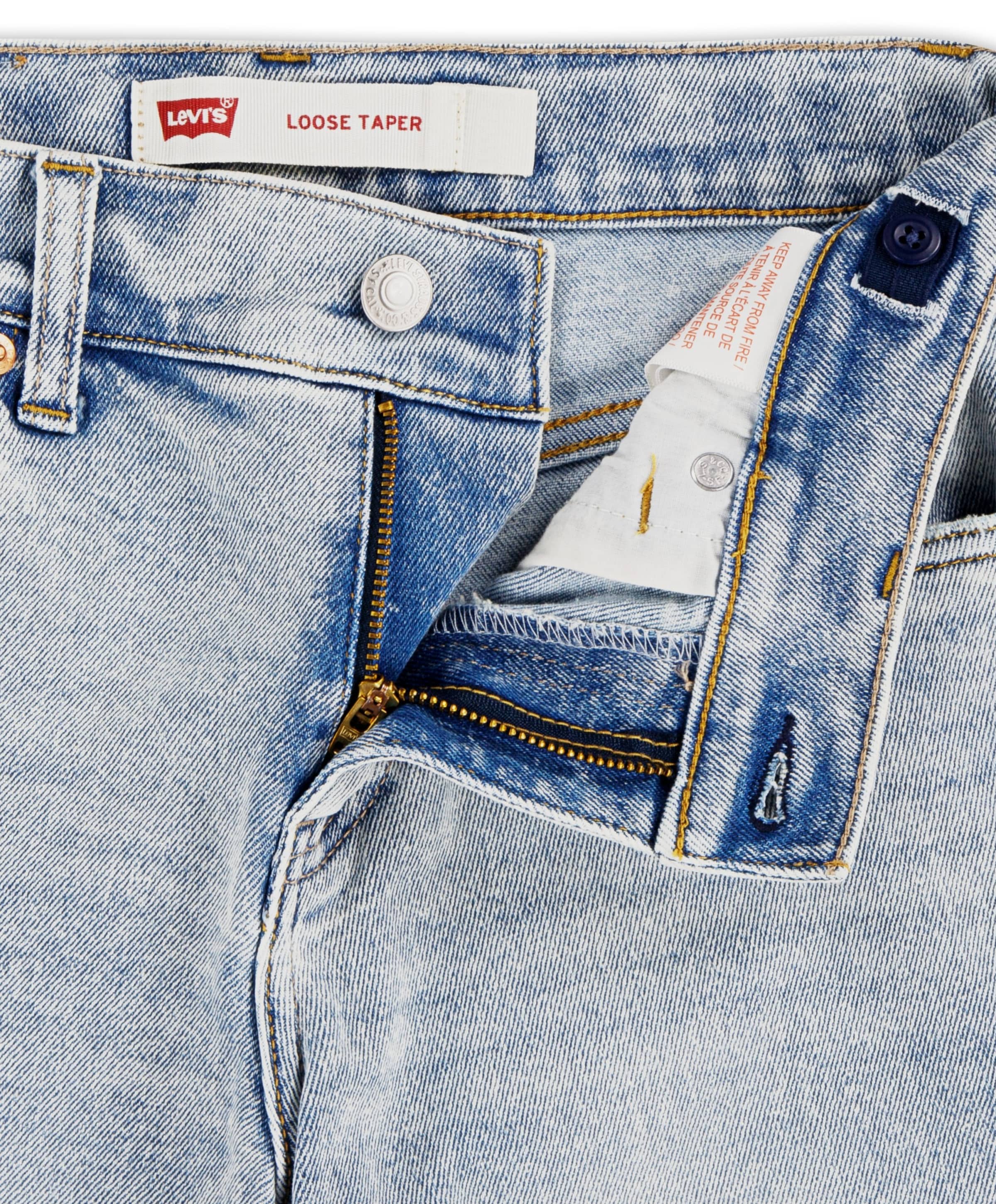 Levi's LVB stay loose taper jeans jongens jeans blauw