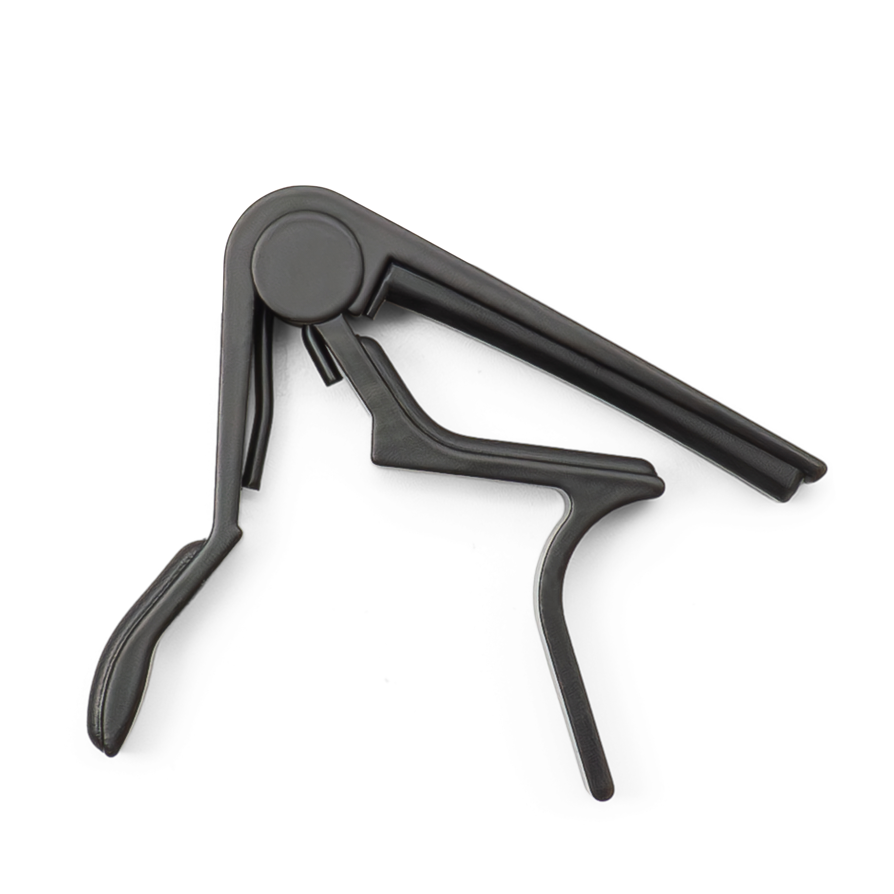 Gitarren Kapodaster Aluminium Kapo für Akustik Gitarren - Schwarz