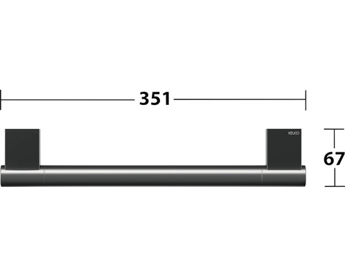 Handgreep KEUCO Plan Black Selection mat zwart 14907370000