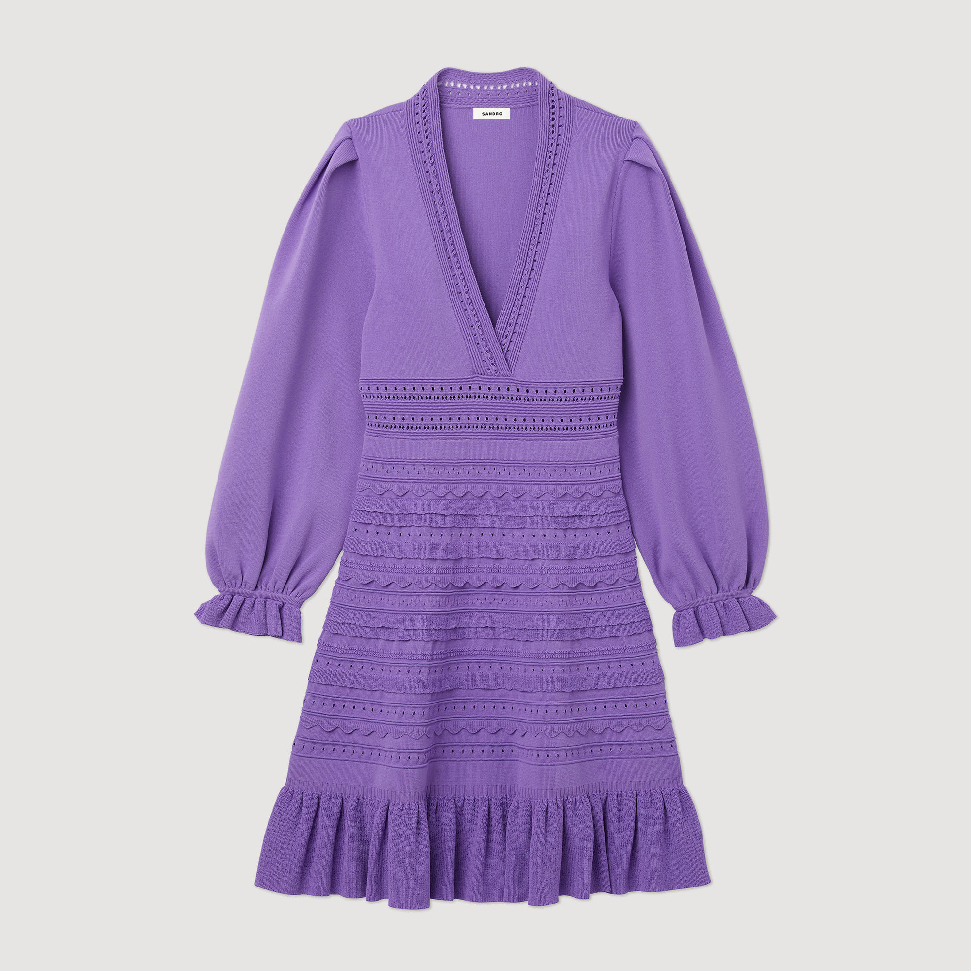 Robe courte á volants
