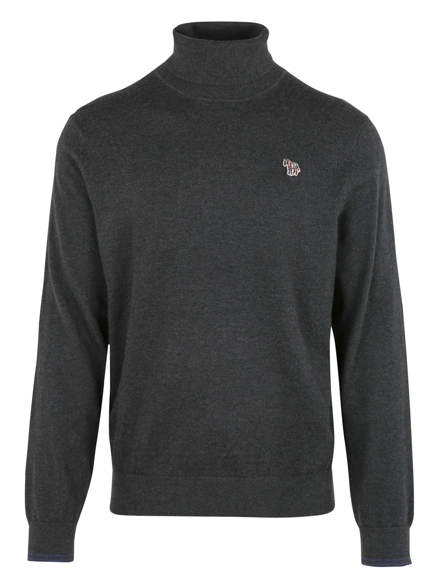 Pull col roulé en coton mélangé | Noir