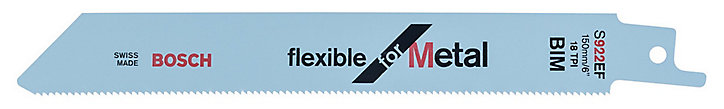 Lame scie sabre métal bosch S922EF, 5 pièces