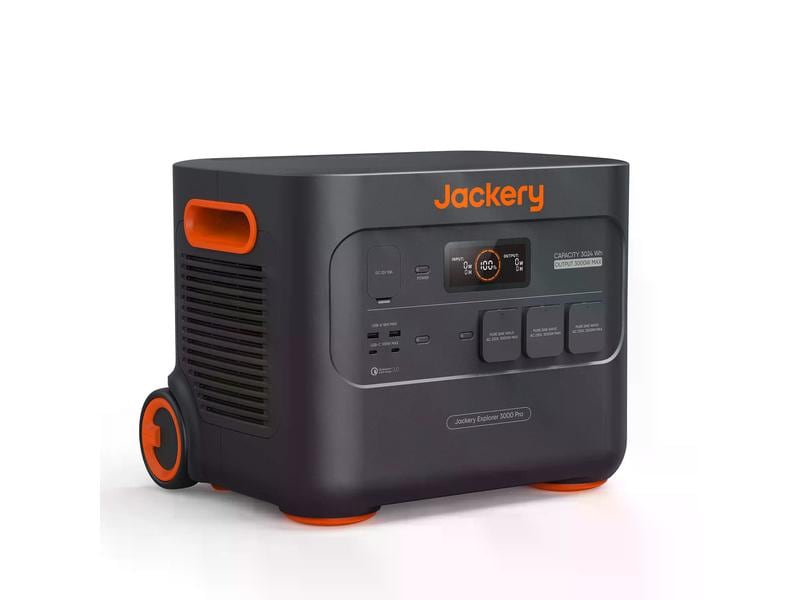Jackery Power Station Explorer 3000 Pro, 3024 Wh Tragbarer Stromgenerator mit Li-ion NMC Akku inkl. Schutzkit