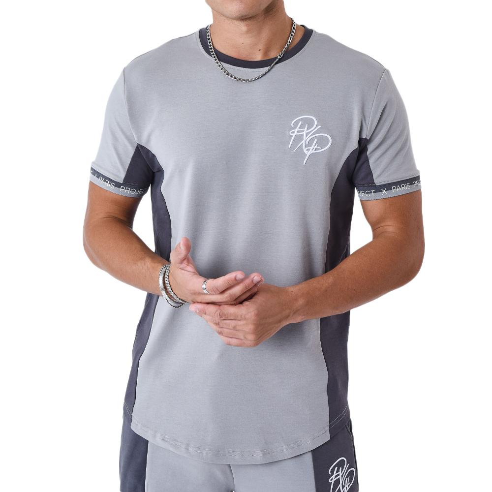 Project X Paris T-shirt Gris Homme Project X Paris Bicolore