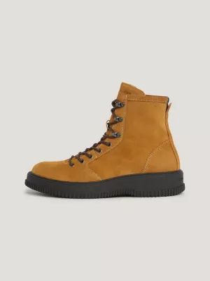 Botas de camurça com gancho de velocidade